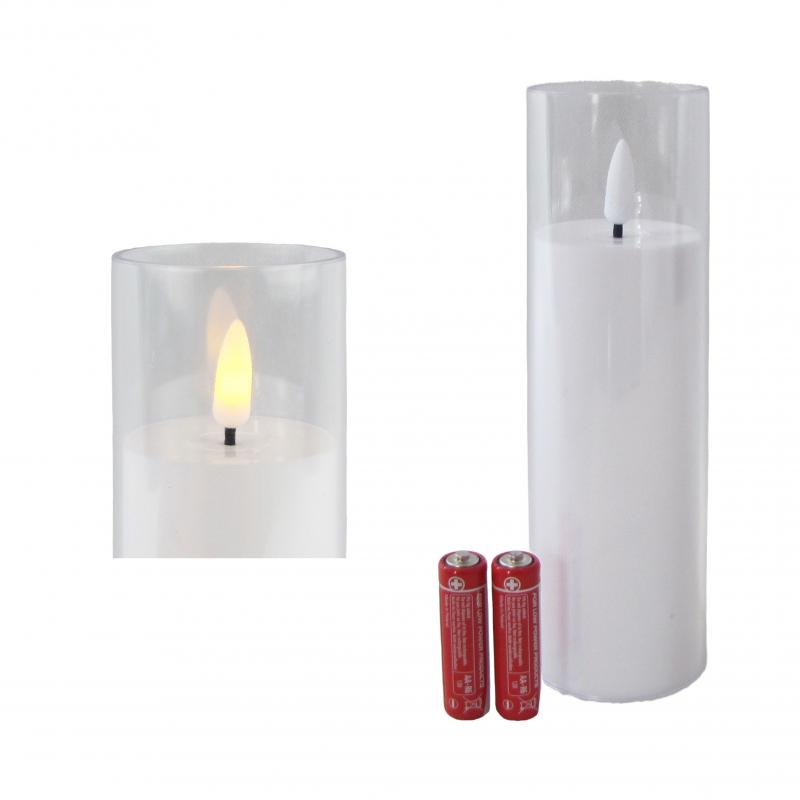 ŚWIECZKA - WKŁAD DO ZNICZA LED ŚR.5CM H.17,5CM